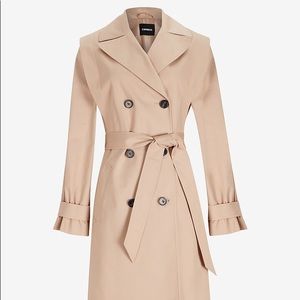 Express Belted Removable Sleeve Trench Coat BNWT